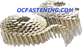 Air nails - 15 degree coil nails for Atro, Bostitch, DeWalt or Duo Fast. Buy plastic collated or wire collated coil nails for Hitachi, Max, Makita, Paslode or Senco air nailers - insulation nailers - roofing nailers - siding nailers at ocfastening.com!